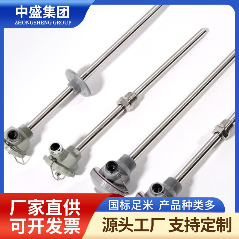 扁接插式鎧裝熱電偶WRPK2-571